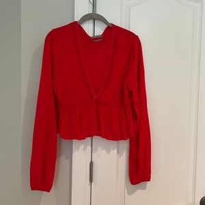 red crop deep plunge